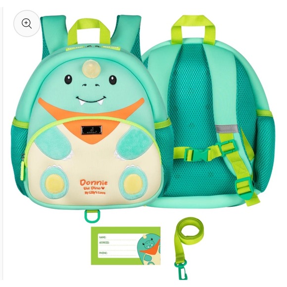 Dinosaur Toddler Backpack with Safety Leash Kids Dino Backpack for Boys Girls - Picture 1 of 9